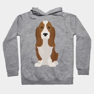 Basset Dog Sitting Hoodie